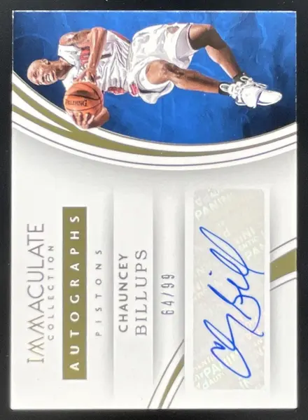 2015-16 Panini Immaculate Collection Autographs #43 Chauncey Billups Auto /99