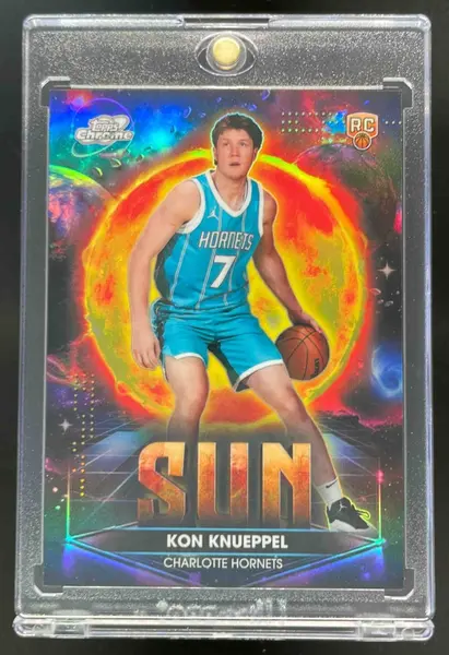 2025-26 Topps Cosmic Chrome Planetary Pursuit Sun #PPS-10 Kon Knueppel RC SSP