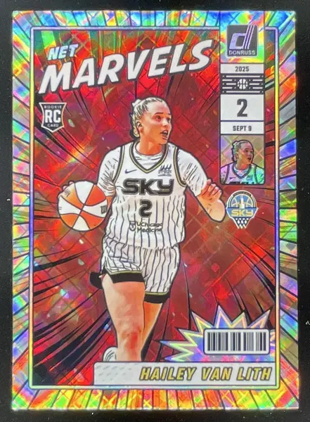 2025 Panini Donruss WNBA Net Marvels Diamond #24 Hailey Van Lith RC
