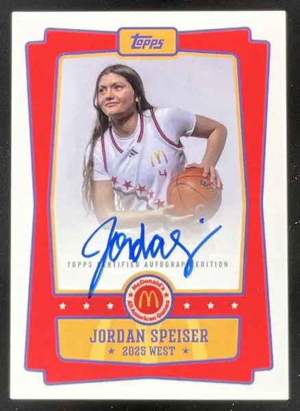 2025 Topps Chrome McDonald's All-American Event #EA-JS Jordan Speiser Auto