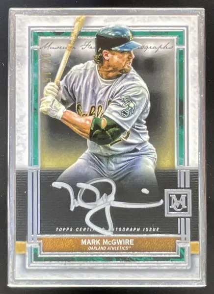 2020 Museum Collection Museum Framed Silver Frame #MFA-MMC Mark McGwire Auto /15