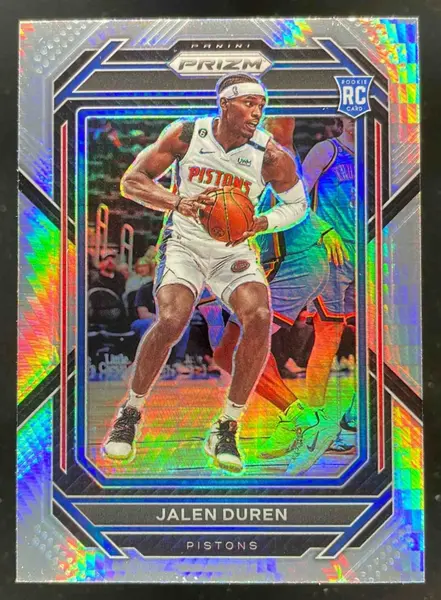 2022-23 Panini Prizm Prizms Hyper #239 Jalen Duren RC