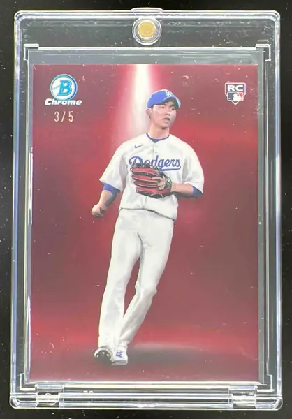 2025 Bowman Bowman Spotlights Red Refractors #BS-6 Hyeseong Kim RC /5