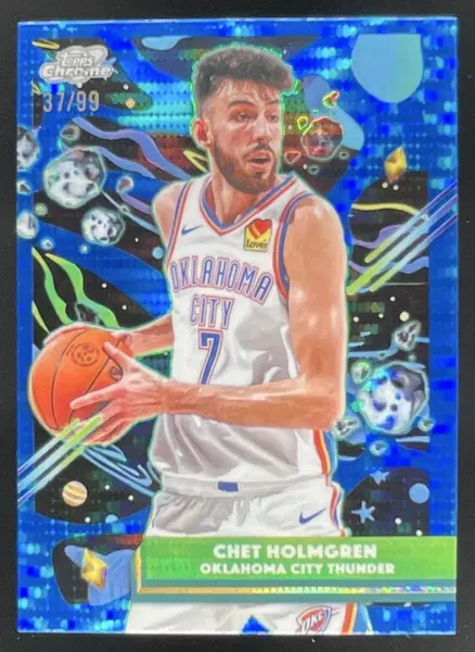 2025-26 Topps Cosmic Chrome Blue Moon Refractor #126 Chet Holmgren /99