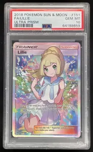 2018 Pokemon Sun & Moon Ultra Prism #151/156 Lillie PSA 10