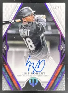 2021 Topps Chrome Magenta Speckle Refractor Luis Robert /350 #56