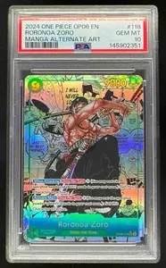 2024 One Piece OP06 EN Manga Alternate Art #118 Roronoa Zoro PSA