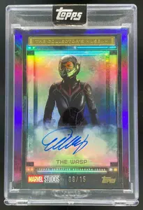 2025 Topps Chrome Marvel Mint Variation Black Gold Wasp /10 #88
