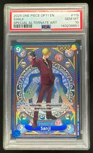 2025 One Piece OP11 EN Special Alternate Art #119 Sanji PSA 10 on