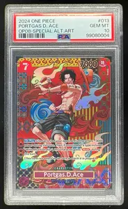 2024 One Piece OP08 Special Alternate Art #013 Portgas D. Ace PSA