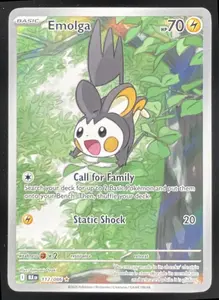 2025 Pokemon Black Bolt #112/086 Emolga Illustration Rare