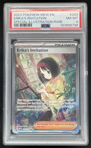 2023 Pokemon SV 151 #203/165 Erika's Invitation Special Illustration Rare PSA 8