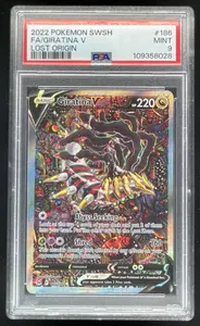 2022 Pokemon Sword & Shield Lost Origin #186/196 Giratina V PSA 9