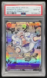 2023 One Piece Awakening New Era Secret Rare Monkey D. Luffy Manga PSA 10
