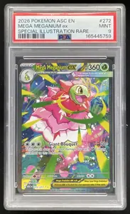 2026 Pokemon Ascended Heroes #272/217 Mega Meganium ex Special Rare PSA 9