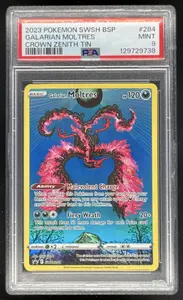 Pokemon Sword & Shield Black Star Promos #SWSH284 Galarian Moltres 2022 PSA 9