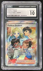 2024 Pokemon Paldean Fates #230/091 Paldean Student CGC 10