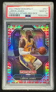 2022-23 Panini Prizm Monopoly Prizm All Stars Red Dice #PS7 LeBron