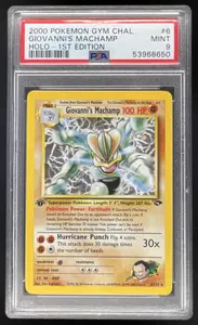 2000 Pokemon Gym Challenge 1st Edition #6/132 Giovanni's Machamp Holo PSA 9