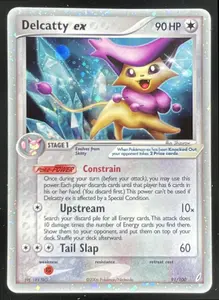 2006 Pokemon EX Crystal Guardians #91/100 Delcatty ex Holo