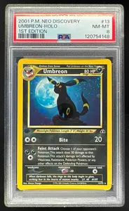 2001 Pokemon Neo Discovery 1st Edition #13/75 Umbreon Holo PSA 8