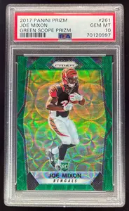 2017 Panini Prizm Prizm Green Scope #261 Joe Mixon RC /99 PSA 10