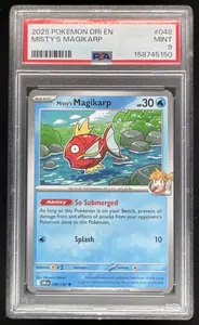 2025 Pokemon Destined Rivals #048/182 Misty's Magikarp PSA 9