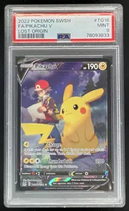 2022 Pokemon Lost Origin Trainer Gallery #TG16/TG30 Pikachu V PSA 9
