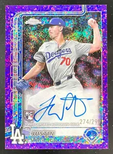2025 Topps Chrome Rookie Purple Speckle #RA-JWR Justin Wrobleski
