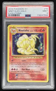 2016 Pokemon XY Evolutions #15/108 Ninetales Holo PSA 9