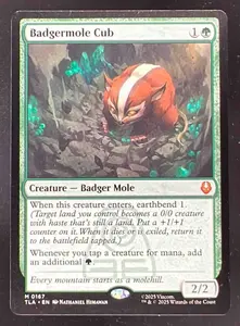 Magic The Gathering Badgermole Cub - Avatar: The Last Airbender TLA on  Fanatics Collect