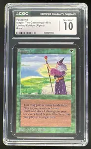 1993 Magic The Gathering MTG Unlimited Fastbond PSA 9 MINT on