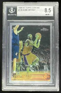 1996-97 Topps Chrome #138 Kobe Bryant RC BGS 8.5 on Fanatics Collect
