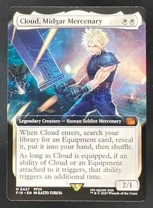 cloud midgar mercenary mtg card Magic The Gathering - Universes Beyond - Final Fantasy Magic MTG Cloud, Midgar Mercenary