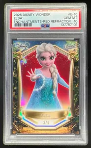 2025 Topps Chrome Disney Facsimile Autos Superfractor Elsa 1/1 #FA
