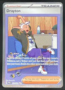 2025 Pokemon Prismatic Evolutions #172/131 Drayton Special Illustration Rare