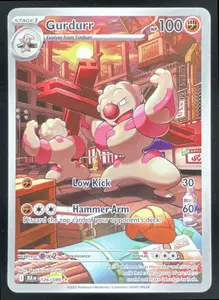 2025 Pokemon Black Bolt #126/086 Gurdurr Illustration Rare