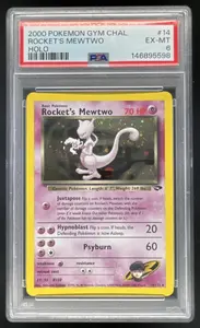2000 Pokemon Gym Challenge #14/132 Rocket's Mewtwo Holo PSA 6