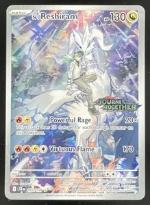 2025 Pokemon Journey Together Stamped #167/159 N's Reshiram