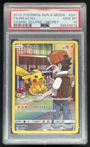 2019 Pokemon Sun & Moon Cosmic Eclipse #241/236 Pikachu PSA 10