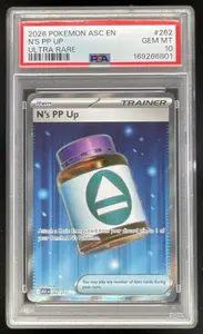 2026 Pokemon Ascended Heroes #262/217 N's PP Up Ultra Rare PSA 10