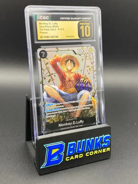 Monkey D. Luffy Promo CGC PRISTINE 10 on Fanatics Collect