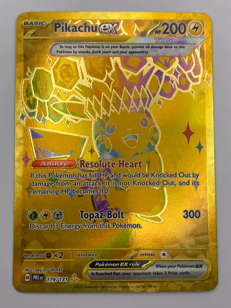 Pikachu Ex Hyper Rare Prismatic Evolutions NM on Fanatics Collect
