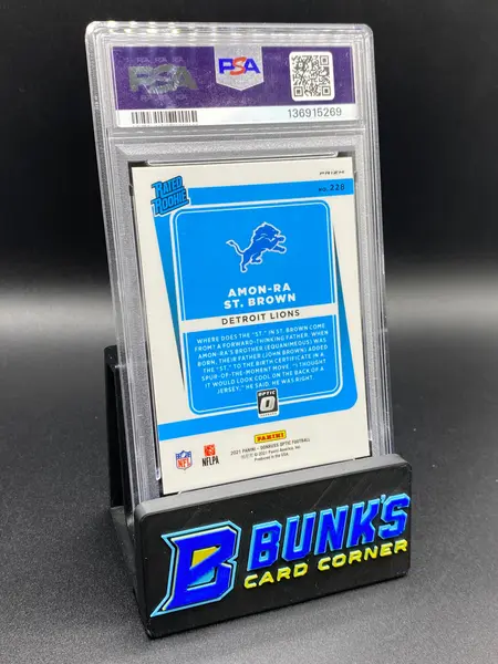 2021 Amon-Ra St. Brown Holo PSA 9 Rc