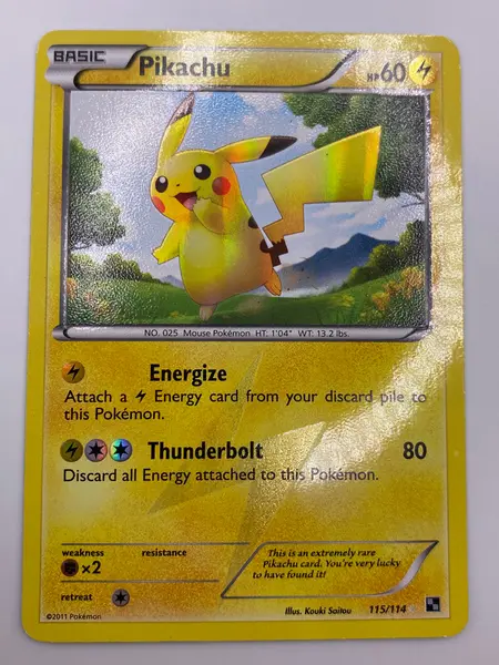 Pikachu Holo Secret Rare Black & White LP/MP on Fanatics Collect Pikachu Holo Secret Rare Black & White LP/MP on Fanatics Collect
