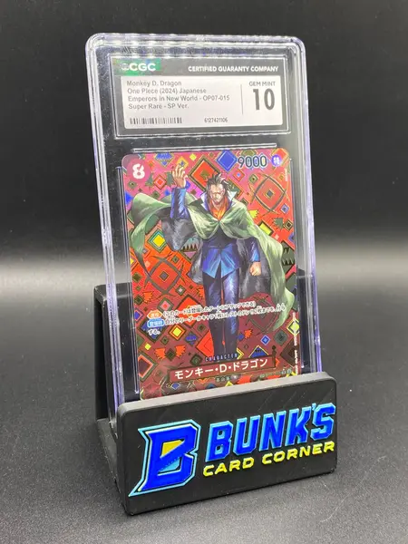 Monkey D. Dragon Super Rare SP OP07 CGC 10 Japanese