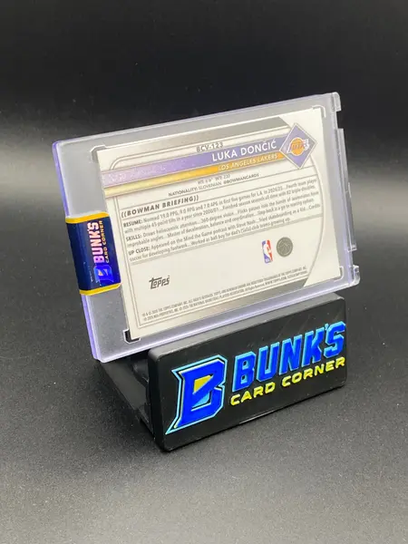 2025 Luka Doncic Topps Chrome 61/75 Yellow Mojo Ref.
