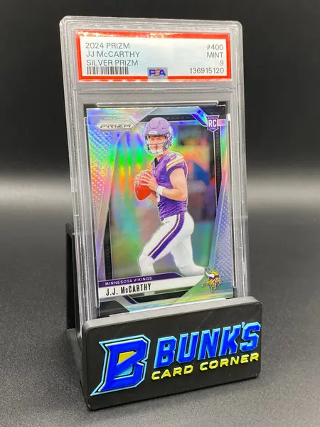 2024 JJ McCarthy Silver Prizm PSA 9 Rc