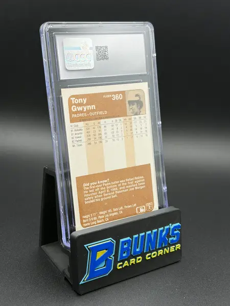 1983 Tony Gwynn Fleer CGC 7.5 HOF
