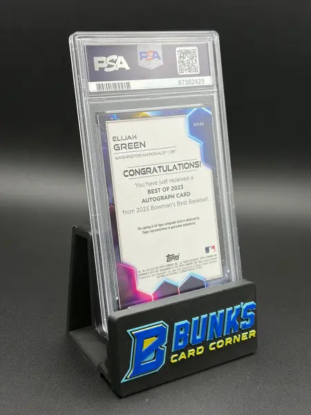 2023 Elijah Green Best of 2023 Auto Gold Lava PSA 10 64/75